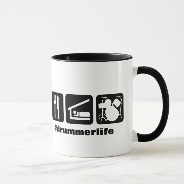 Eat Sleep Play Drums Icons Mug (Right)