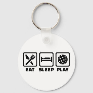 Eat Sleep Play Floorball Key Ring