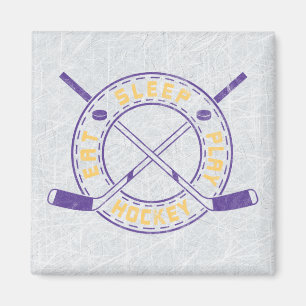 Eat Sleep Play Hockey Magnet