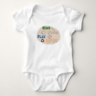 Eat Sleep Play Repeat Baby Bodysuit
