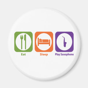 Eat Sleep Play Saxophone Magnet
