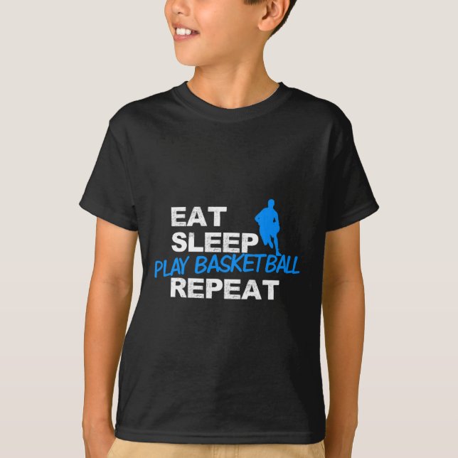 Eat Sleep Play Sketll Repeat  T-Shirt (Front)