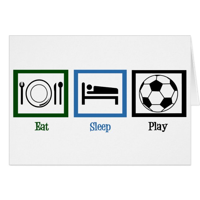Eat Sleep Play Soccer (Front Horizontal)