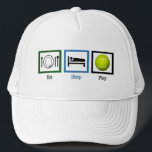 Eat Sleep Play Tennis Trucker Hat<br><div class="desc">Tennis is my obsession and my life.</div>