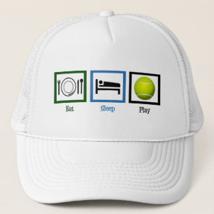 Eat Sleep Play Tennis Trucker Hat