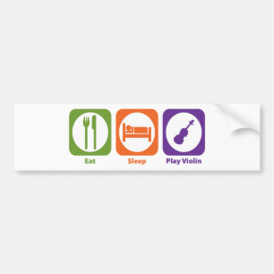Eat Sleep Play Violin Bumper Sticker