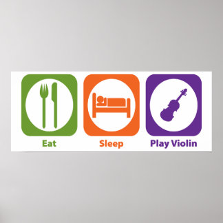 Eat Sleep Play Violin Poster