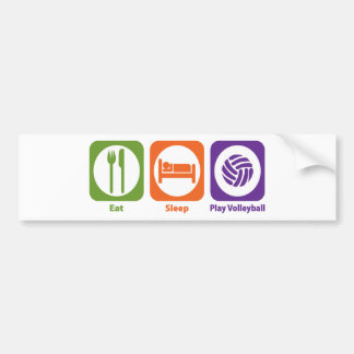 Eat Sleep Play Volleyball Bumper Sticker