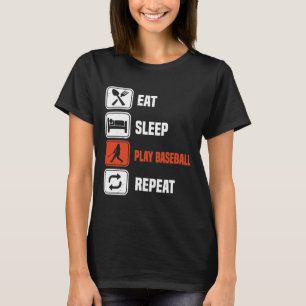 Eat sleep ply baseball repeat gift T-Shirt