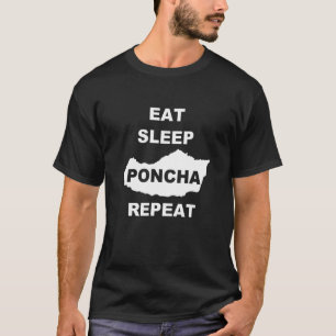 Eat Sleep Poncha Repeat Madeira Traditional Drink T-Shirt