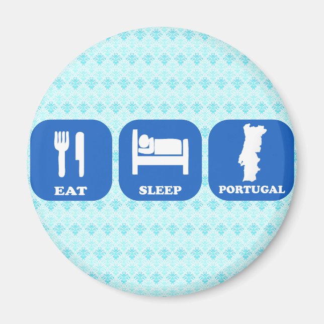 Eat Sleep Portugal Magnet (Front)