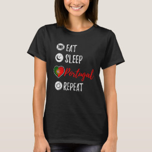 Eat Sleep Portugal Repeat Vintage T-Shirt
