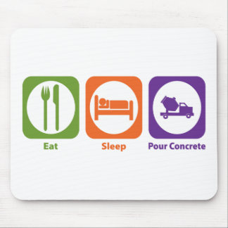 Eat Sleep Pour Concrete Mouse Pad