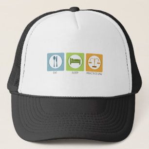 Eat sleep, practice law trucker hat