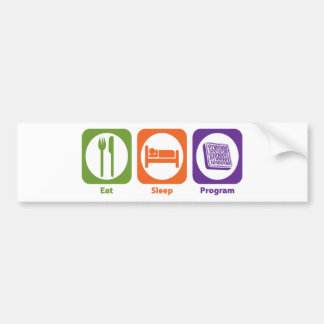 Eat Sleep Program Bumper Sticker