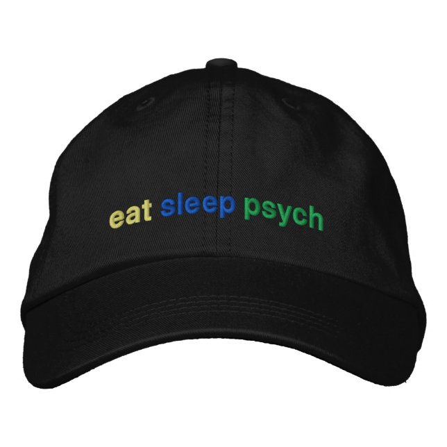 eat, sleep, psych embroidered hat (Front)