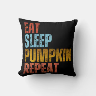 EAT SLEEP PUMPKIN REPEAT CUSHION