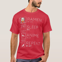Eat Sleep Ramen Anime Panda Noodles Kawaii Japanes