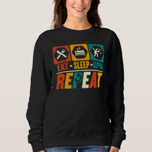 Eat Sleep Rapping Repeat   Rapper Rap Hip Hop Sweatshirt
