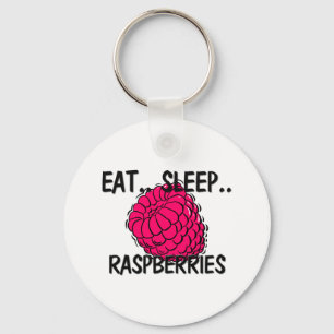 Eat Sleep RASPBERRIES Key Ring