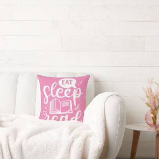 Eat Sleep Read Book Lover Cushion
