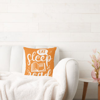 Eat Sleep Read Book Lover Cushion