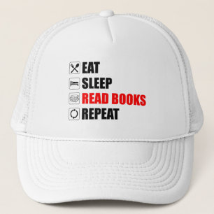 Eat. Sleep. Read Books. Repeat Trucker Hat