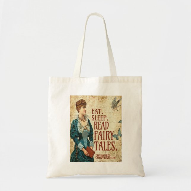 EAT. SLEEP. READ FAIRY TALES Tote (Front)