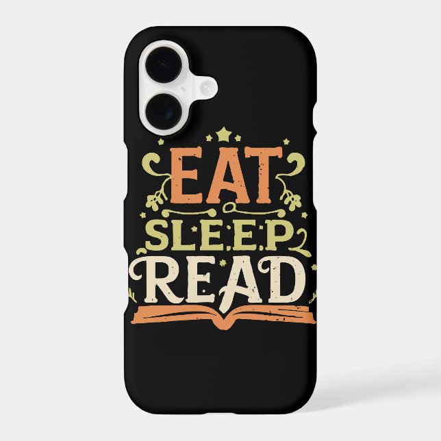 Eat Sleep Read, Funny Reading (Back)