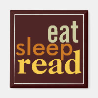 Eat Sleep Read Muted Colours Magnet