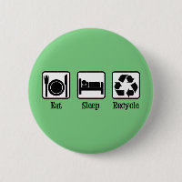 Eat Sleep Recycle Cute Green Recycling Environment