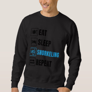 Eat Sleep Repeat Snorkelling Scuba Diver Diving Sn Sweatshirt