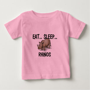Eat Sleep RHINOS Baby T-Shirt
