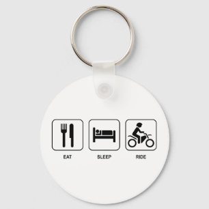 Eat Sleep Ride Key Ring