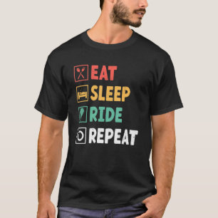 Eat Sleep Ride Repeat   Air Adventure Ballooning F T-Shirt