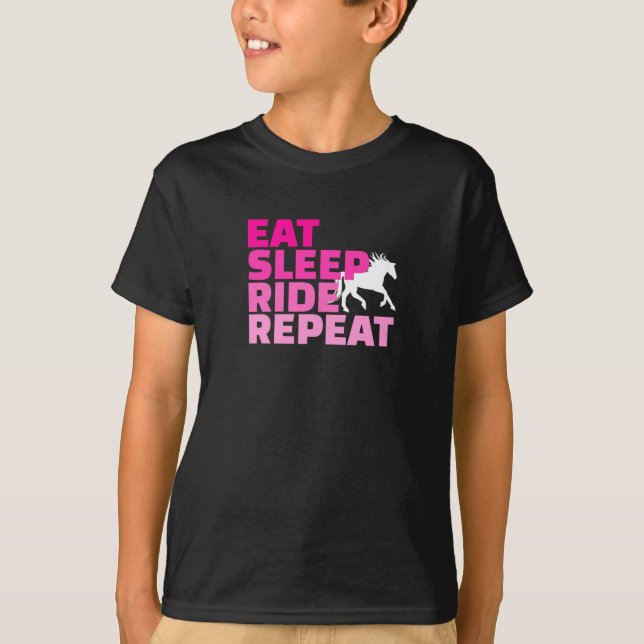 Eat Sleep Ride Repeat T-Shirt (Front)