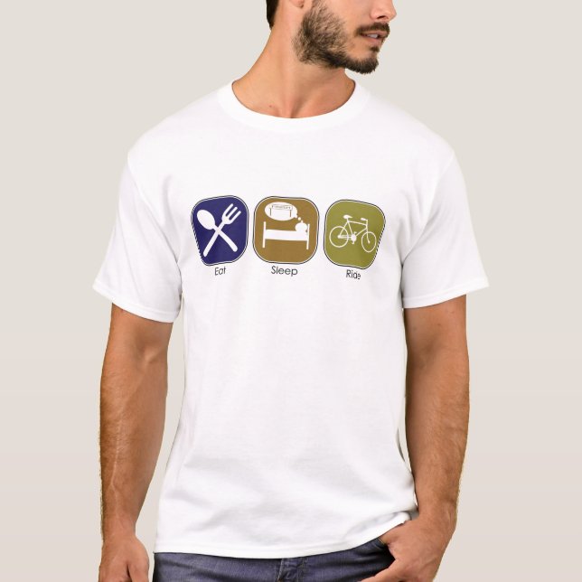 Eat Sleep Ride T-Shirt (Front)