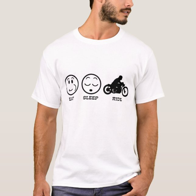 Eat Sleep Ride T-Shirt (Front)