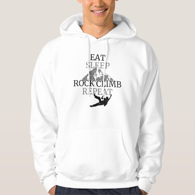 Eat Sleep Rock Climb Repeat Hoodie (Front)
