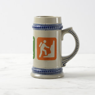 Eat Sleep Rock Climbing 2 Beer Stein