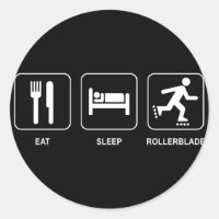 Eat Sleep Rollerblade Sticker