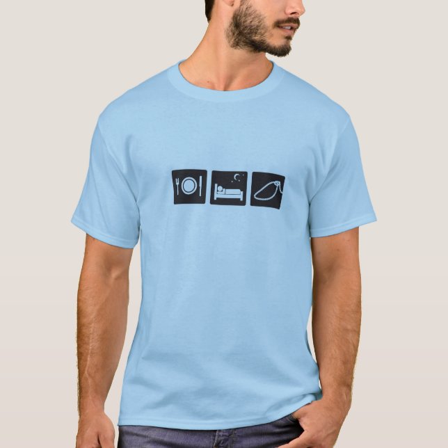 eat sleep rope T-Shirt (Front)