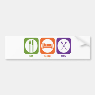 Eat Sleep Row Bumper Sticker