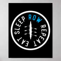 Eat Sleep Row Repeat Matching Crew Team Rowing Boa