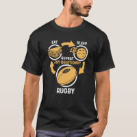 Eat Sleep Rugby Repeat Funny Rugby