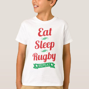 Eat, Sleep, Rugby, Repeat Tee