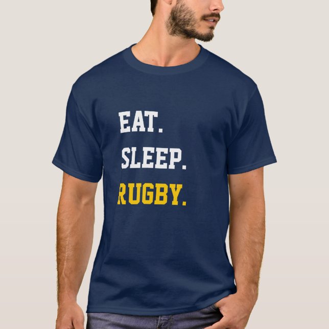 Eat Sleep Rugby T-Shirt (Front)