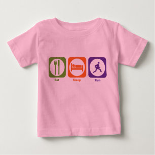 Eat Sleep Run Baby T-Shirt