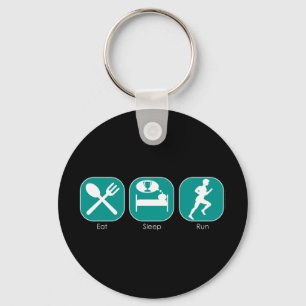 Eat Sleep Run Key Ring