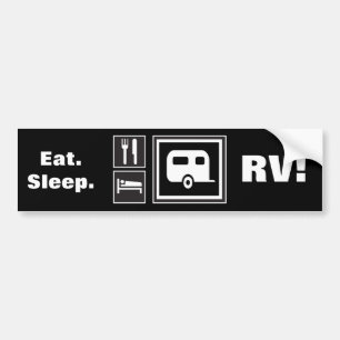 Eat. Sleep. RV! Bumper Sticker